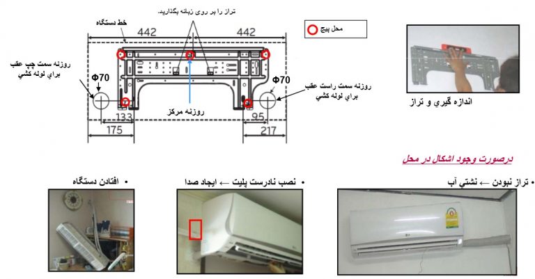 نصب کولر گازی اینورتر ال جی